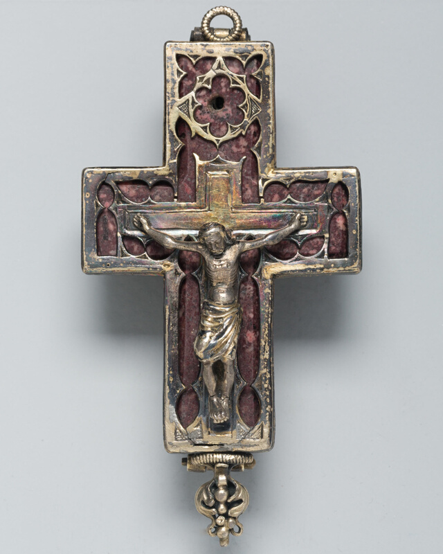 TwoSided Pendant Reliquary Cross with Figures of Christ The Art