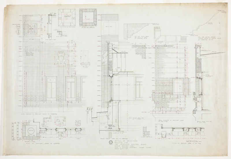 Peoples Savings Bank, Cedar Rapids, Iowa, Multiple Views The Art
