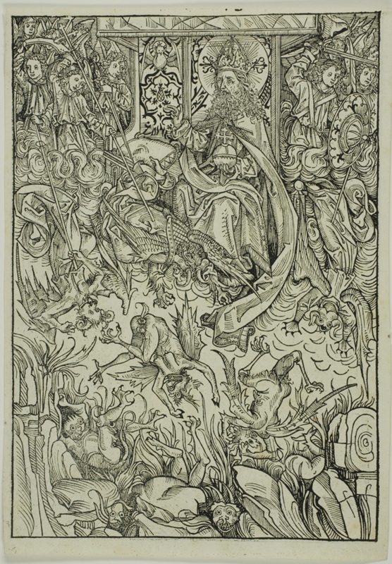 The Fall of Lucifer and the Rebel Angels (verso); The Gathering of ...