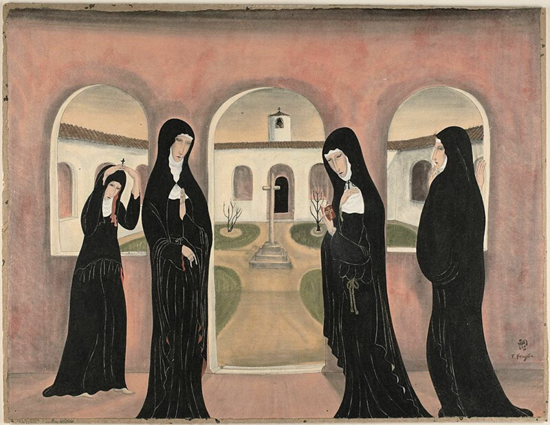 Nuns in Convent Yard | The Art Institute of Chicago