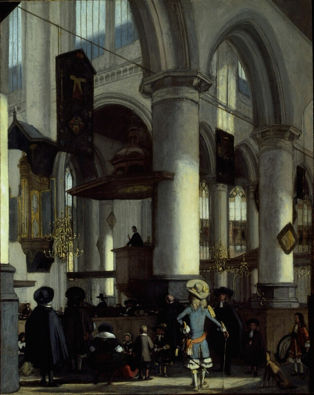 Interior of the Oude Kerk, Delft | The Art Institute of
