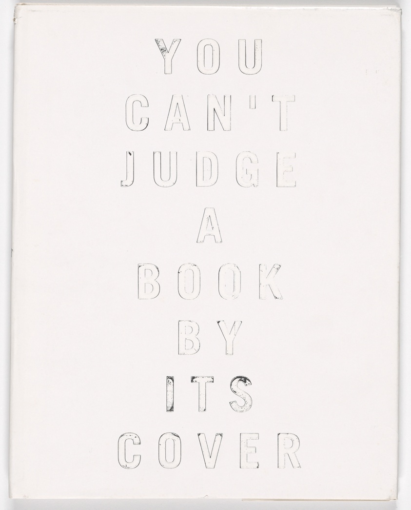 u can t judge a book by its cover