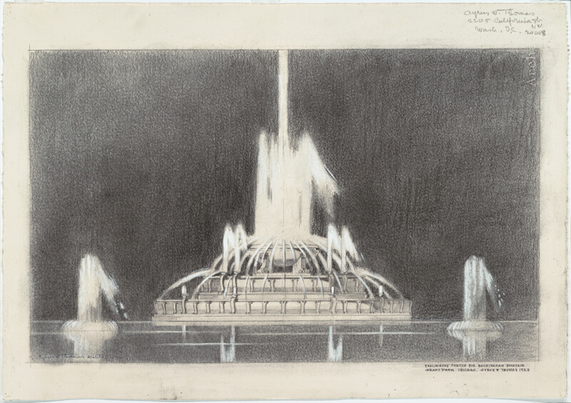 20Th Century Architects buckingham fountain: preliminary sketch | the art institute of chicago 20Th Century Architects buckingham fountain: preliminary sketch | the art institute of chicago