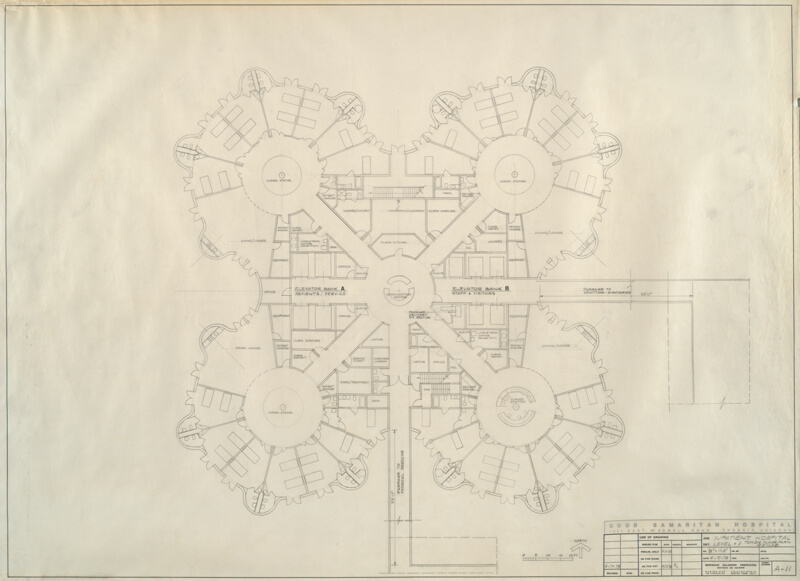 Good Samaritan Hospital, Phoenix, AZ, Tower Floor Plan The Art