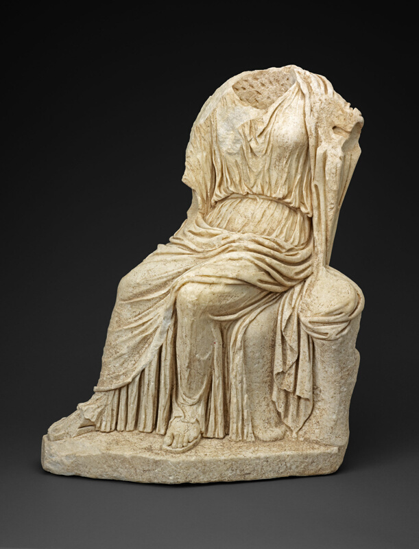Roman Woman with Braided Hair Statue from Faces on the 
